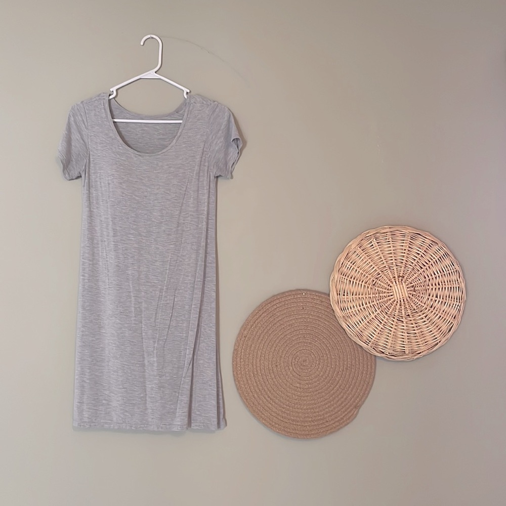 Scoop Neck Jersey T-Shirt Dress